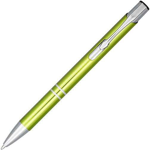 Moneta Druckkugelschreiber Aus Eloxiertem Aluminium , limone, Aluminium, ABS Kunststoff, 13,50cm (Höhe), Bild 2