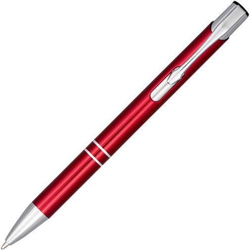Moneta Druckkugelschreiber Aus Eloxiertem Aluminium , rot, Aluminium, ABS Kunststoff, 13,50cm (Höhe), Bild 2
