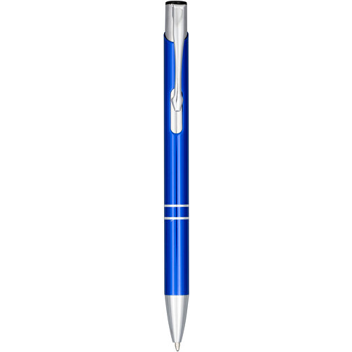 Moneta Druckkugelschreiber Aus Eloxiertem Aluminium , blau, Aluminium, ABS Kunststoff, 13,50cm (Höhe), Bild 1