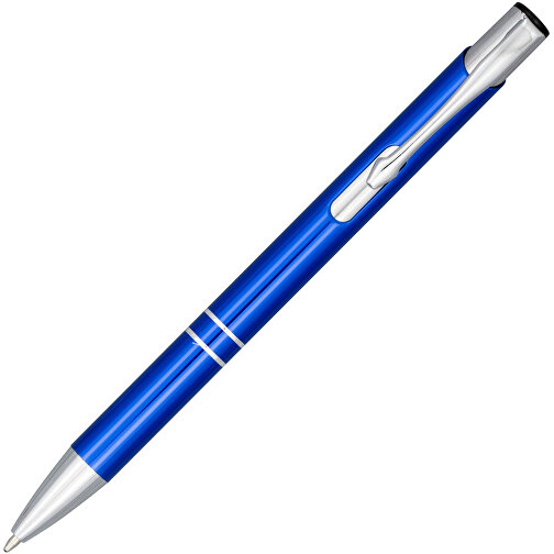 Moneta Druckkugelschreiber Aus Eloxiertem Aluminium , blau, Aluminium, ABS Kunststoff, 13,50cm (Höhe), Bild 2