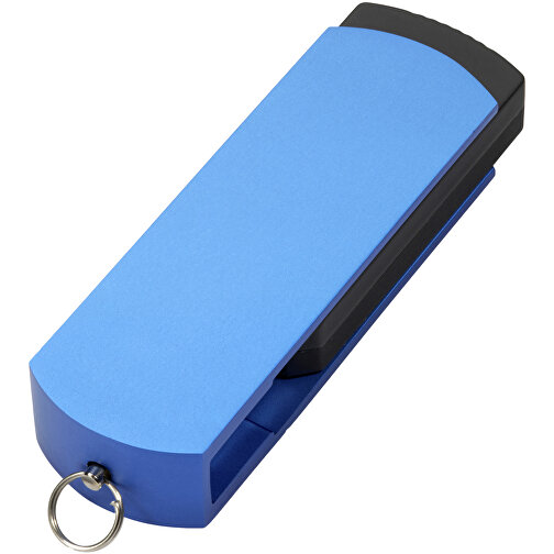 USB-Stick COVER 8GB , Promo Effects MB , blau MB , 8 GB , Kunststoff/Aluminium MB , 3 - 10 MB/s MB , 5,40cm x 0,85cm x 1,70cm (Länge x Höhe x Breite), Bild 2
