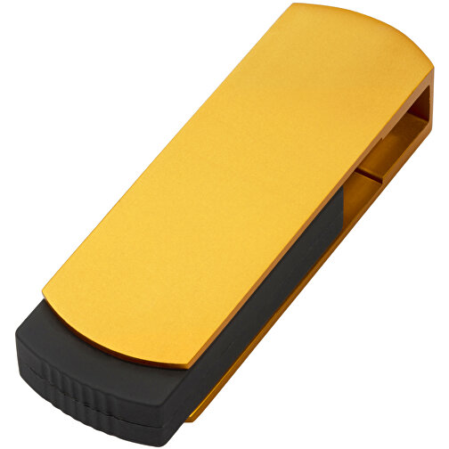 USB-Stick COVER 8GB , Promo Effects MB , gold MB , 8 GB , Kunststoff/Aluminium MB , 3 - 10 MB/s MB , 5,40cm x 0,85cm x 1,70cm (Länge x Höhe x Breite), Bild 1