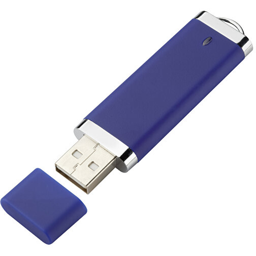 USB-Stick BASIC 4 GB , Promo Effects MB , blau MB , 4 GB , Kunststoff MB , 3 - 10 MB/s MB , 7,40cm x 0,70cm x 2,00cm (Länge x Höhe x Breite), Bild 2