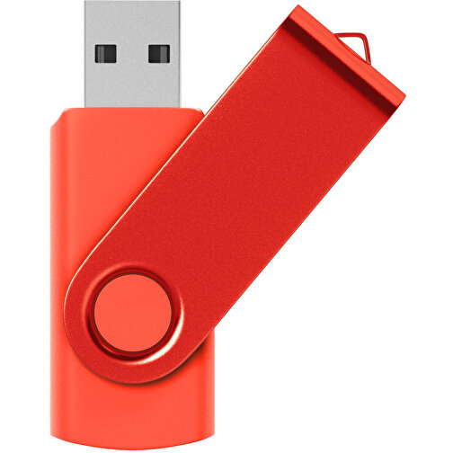 USB-Stick Swing Color 8GB , Promo Effects MB , rot MB , 8 GB , Kunststoff/ Aluminium MB , 3 - 10 MB/s MB , 5,70cm x 1,00cm x 1,90cm (Länge x Höhe x Breite), Bild 1
