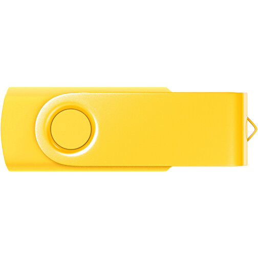 USB-Stick Swing Color 2GB , Promo Effects MB , gelb MB , 2 GB , Kunststoff/ Aluminium MB , 3 - 10 MB/s MB , 5,70cm x 1,00cm x 1,90cm (Länge x Höhe x Breite), Bild 2