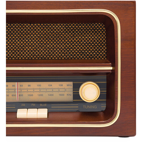 AM/ FM-Radio RECEIVER , braun, Holz, 31,20cm x 21,50cm x 14,80cm (Länge x Höhe x Breite), Bild 6