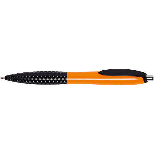 Kugelschreiber JUMP , orange, schwarz, Kunststoff, 14,00cm (Länge), Bild 3