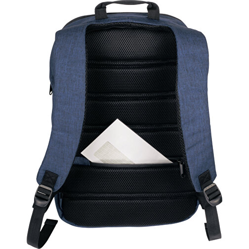 Rucksack PROTECT , dunkelblau, 600D Polyester, 47,50cm x 6,00cm x 32,00cm (Länge x Höhe x Breite), Bild 3