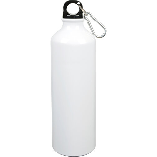 Aluminium-Trinkflasche BIG TRANSIT , weiß, Aluminium / Kunststoff, 25,50cm (Höhe), Bild 1