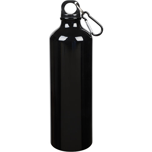 Aluminium-Trinkflasche BIG TRANSIT , schwarz, Aluminium / Kunststoff, 25,50cm (Höhe), Bild 1