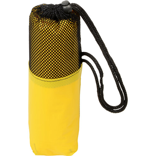 Regenponcho NEVER WET , gelb, 0,12 mm Kunststoff, 127,00cm x 102,00cm (Länge x Breite), Bild 2