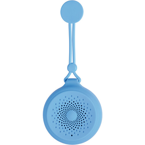 Wireless-Lautsprecher SHOWER POWER , blau, Kunststoff / Silikon, 21,00cm x 8,80cm x 4,30cm (Länge x Höhe x Breite), Bild 1