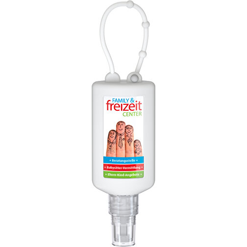 Spray de nettoyage des mains, Bumper de 50 ml, white, Body Label (R-PET), Image 2