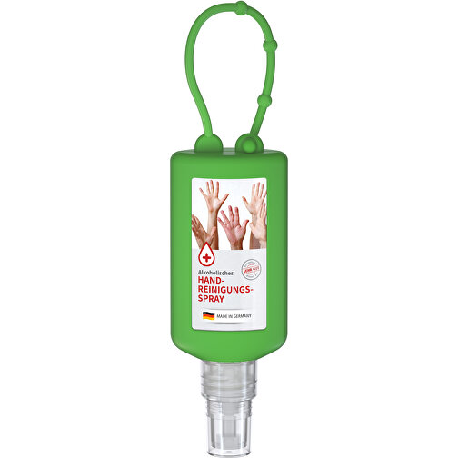 Spray de nettoyage des mains, Bumper de 50 ml, vert, Body Label (R-PET), Image 1