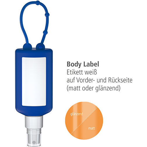 Solbeskyttelsesspray (SPF30), 50 ml Bumper blue, Body Label (R-PET), Bilde 3
