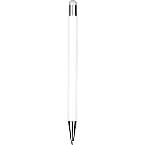 Kugelschreiber Philadelphia , Promo Effects, weiss/silber, Aluminium, 13,50cm x 0,80cm (Länge x Breite), Bild 5