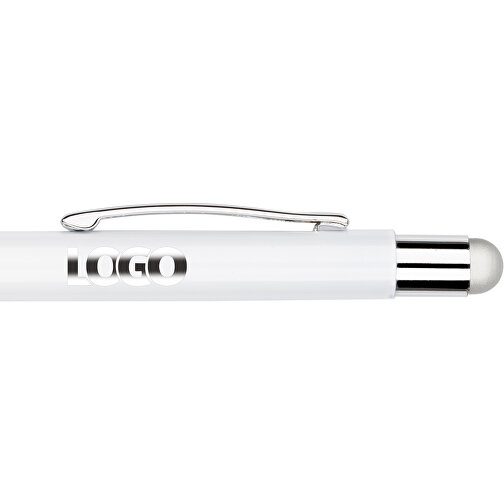 Kugelschreiber Philadelphia , Promo Effects, weiß/silber, Aluminium, 13,50cm x 0,80cm (Länge x Breite), Bild 8