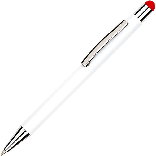 Kugelschreiber Philadelphia , Promo Effects, weiß/rot, Aluminium, 13,50cm x 0,80cm (Länge x Breite), Bild 6