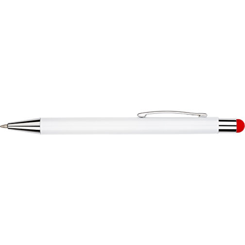 Kugelschreiber Philadelphia , Promo Effects, weiß/rot, Aluminium, 13,50cm x 0,80cm (Länge x Breite), Bild 7