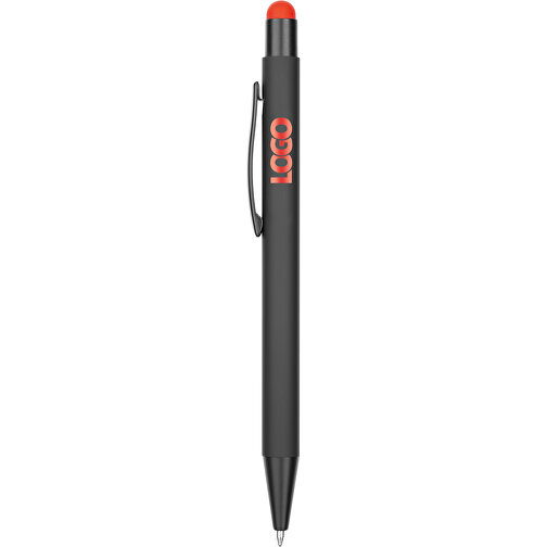 Kugelschreiber Colorado , Promo Effects, schwarz/rot, Aluminium, 13,50cm x 0,80cm (Länge x Breite), Bild 4