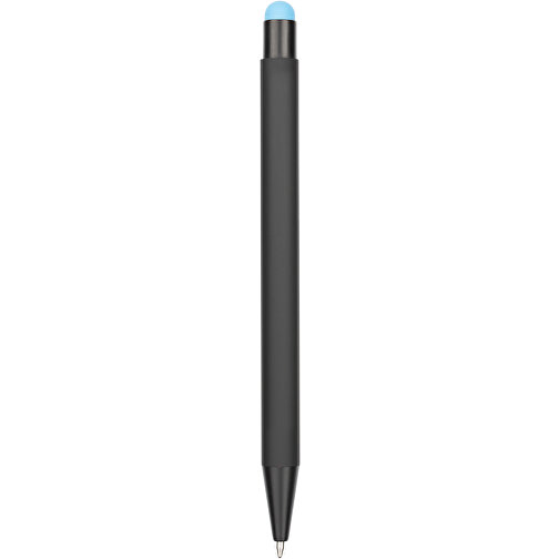 Kugelschreiber Colorado , Promo Effects, schwarz/hellblau, Aluminium, 13,50cm x 0,80cm (Länge x Breite), Bild 5
