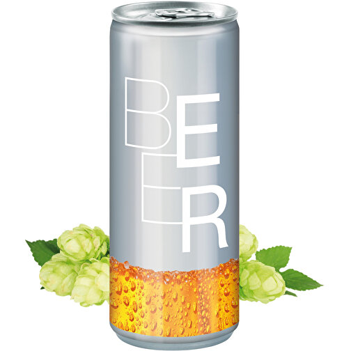 Bier, Body Label Transp. , Aluminium, Folie, 5,30cm x 13,50cm x 5,30cm (Länge x Höhe x Breite), Bild 1