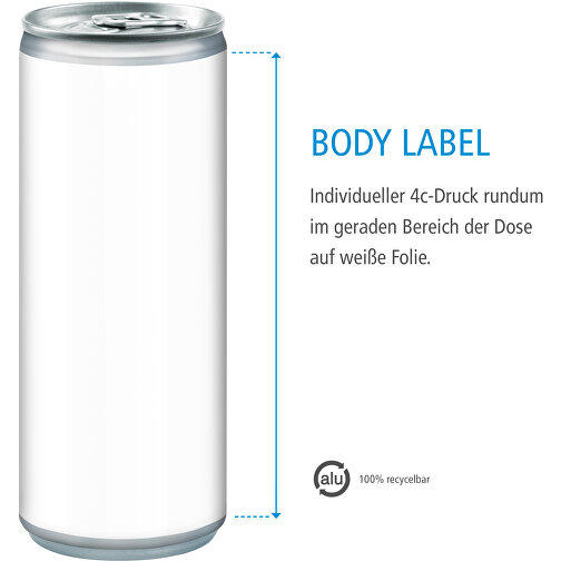 Apfelspritzer Body Label , Aluminium, Folie, 5,30cm x 13,50cm x 5,30cm (Länge x Höhe x Breite), Bild 4