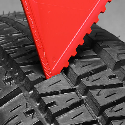 Eiskratzer 'Kappa' , rot, PS, 11,50cm x 0,20cm x 10,20cm (Länge x Höhe x Breite), Bild 3