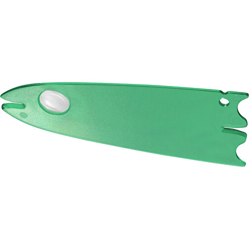 Zeckenentferner Mit Lupe 'Duo' , gefrostet grün, PS, 9,70cm x 0,10cm x 3,70cm (Länge x Höhe x Breite), Bild 1