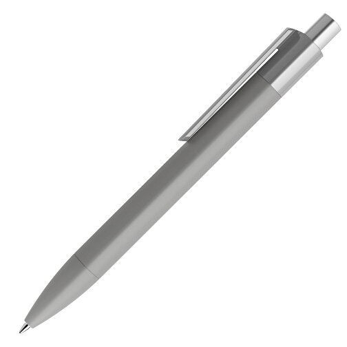 Prodir DS4 Soft Touch PRR Push Kugelschreiber , Prodir, delfingrau / silber satiniert, Kunststoff, 14,10cm x 1,40cm (Länge x Breite), Bild 4