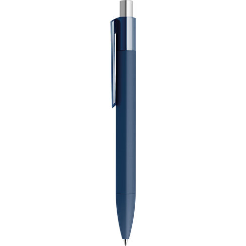 Prodir DS4 Soft Touch PRR Push Kugelschreiber , Prodir, sodalithblau / silber satiniert, Kunststoff, 14,10cm x 1,40cm (Länge x Breite), Bild 2