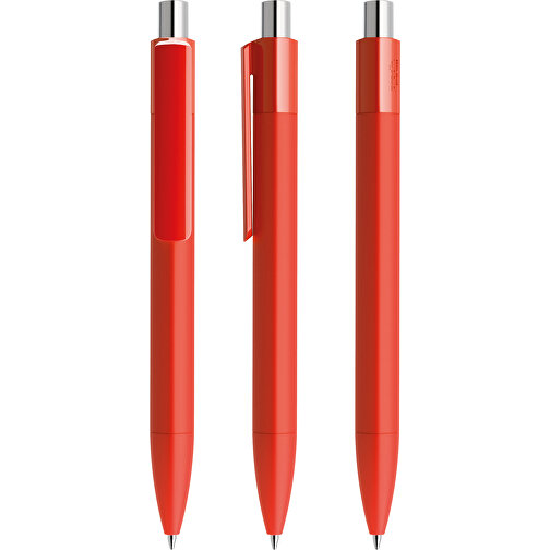 Prodir DS4 Soft Touch PRR Push Kugelschreiber , Prodir, rot / silber poliert, Kunststoff, 14,10cm x 1,40cm (Länge x Breite), Bild 6