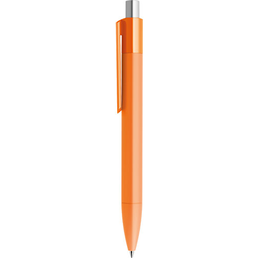 Prodir DS4 Soft Touch PRR Push Kugelschreiber , Prodir, orange / silber satiniert, Kunststoff, 14,10cm x 1,40cm (Länge x Breite), Bild 2