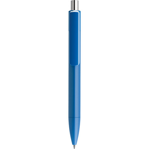 Prodir DS4 PMM Push Kugelschreiber , Prodir, true blue / silber poliert, Kunststoff, 14,10cm x 1,40cm (Länge x Breite), Bild 1