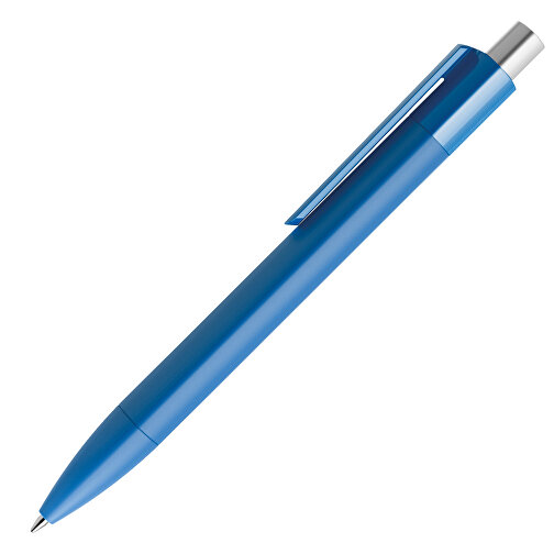 Prodir DS4 PMM Push Kugelschreiber , Prodir, true blue / silber satiniert, Kunststoff, 14,10cm x 1,40cm (Länge x Breite), Bild 4