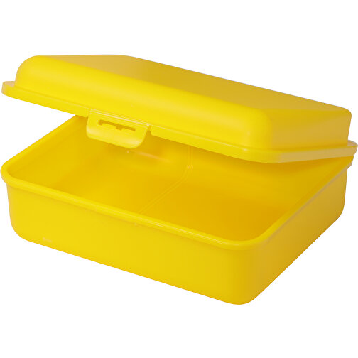 Brotdose, Groß , gelb, PP, 18,00cm x 7,00cm x 14,50cm (Länge x Höhe x Breite), Bild 1