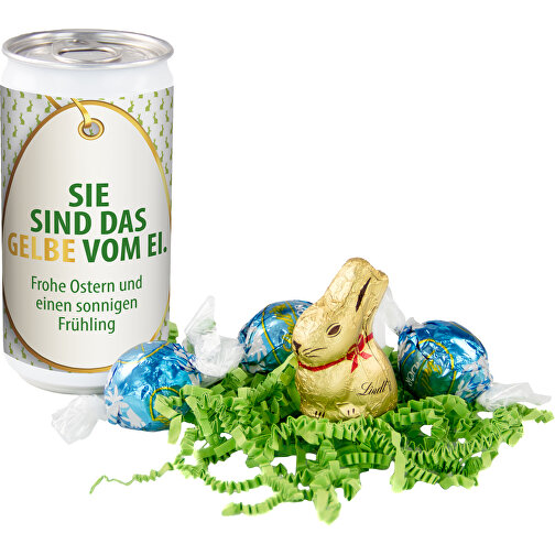 Lindt-Oster-Überraschung, Das Nest In Der Dose - Etikett Sie Sind Das Gelbe Vom Ei , Gemischt, 11,50cm x 5,80cm x 5,80cm (Länge x Höhe x Breite), Bild 1