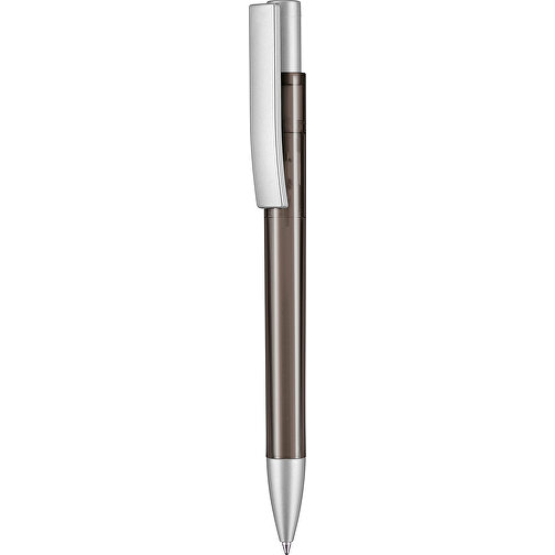 Kugelschreiber STRATOS TRANSPARENT SI , Ritter-Pen, smoke grey, ABS-Kunststoff, 1,70cm (Länge), Bild 1