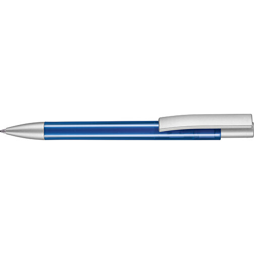 Kugelschreiber STRATOS TRANSPARENT SI , Ritter-Pen, royal-blau, ABS-Kunststoff, 1,70cm (Länge), Bild 3