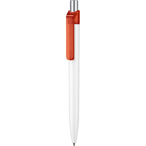 Kugelschreiber INSIDER STM , Ritter-Pen, kirsch-rot /weiss, ABS-Kunststoff, 0,90cm (Länge), Bild 1