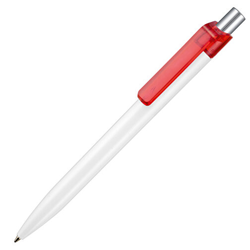 Kugelschreiber INSIDER STM , Ritter-Pen, feuer-rot /weiß, ABS-Kunststoff, 0,90cm (Länge), Bild 2