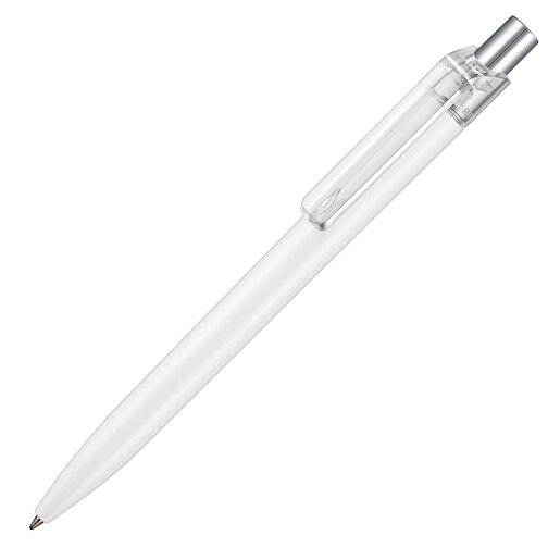 Kugelschreiber INSIDER STM , Ritter-Pen, transparent /weiß, ABS-Kunststoff, 0,90cm (Länge), Bild 2