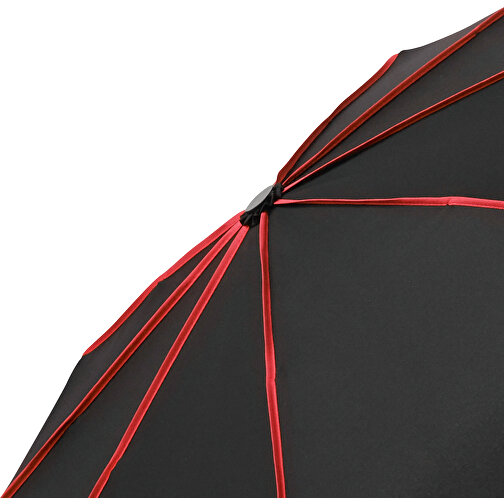 AOC-Oversize-Taschenschirm FARE® Seam , Fare, schwarz-rot, 100% Polyester-Pongee, , Bild 2