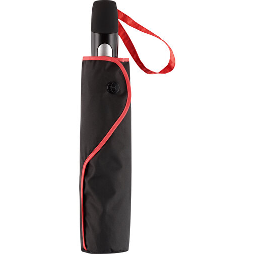 AOC-Oversize-Taschenschirm FARE® Seam , Fare, schwarz-rot, 100% Polyester-Pongee, , Bild 3