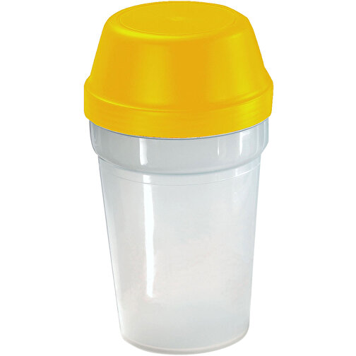 Shaker 'Multi' 0,3 L , transparent/standard-gelb, Kunststoff, 15,60cm (Höhe), Bild 1
