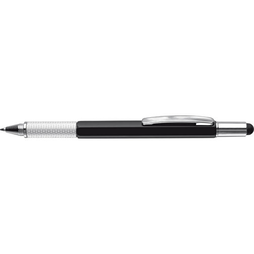 Kugelschreiber Mit Werkzeug Build-it , schwarz, ABS & Metall, 14,80cm (Länge), Bild 3
