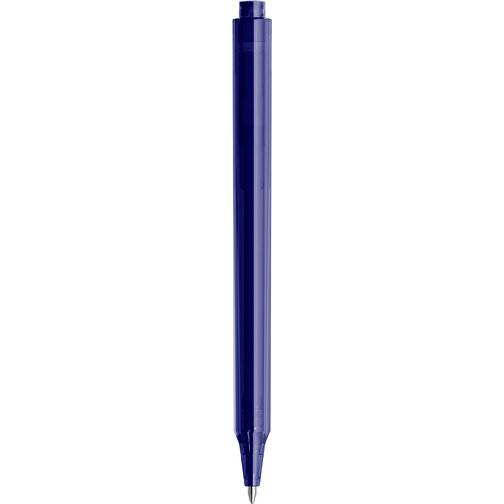 Pigra P04 Push Kugelschreiber , blau, ABS-Kunststoff, 14,10cm x 1,40cm (Länge x Breite), Bild 2