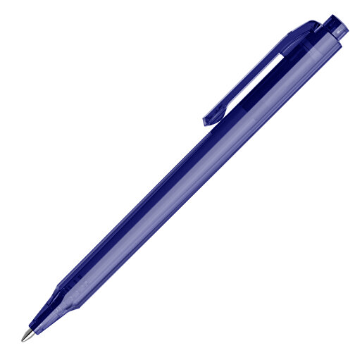 Pigra P04 Push Kugelschreiber , blau, ABS-Kunststoff, 14,10cm x 1,40cm (Länge x Breite), Bild 4