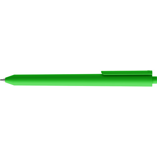Pigra P03 Soft Touch Push Kugelschreiber , grün, ABS-Kunststoff, 14,00cm x 1,30cm (Länge x Breite), Bild 5