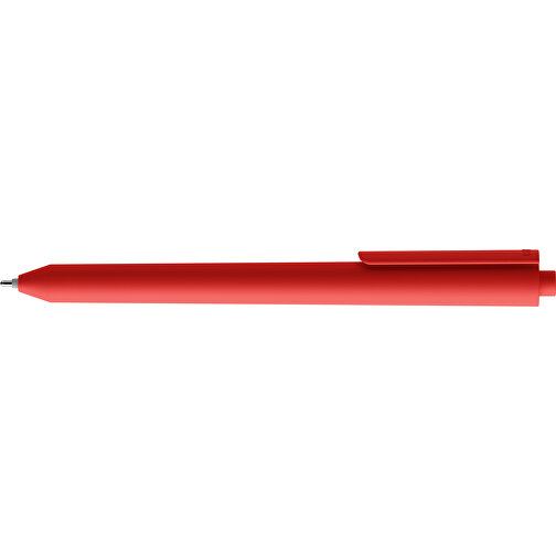 Pigra P03 Push Kugelschreiber , rot, ABS-Kunststoff, 14,00cm x 1,30cm (Länge x Breite), Bild 5
